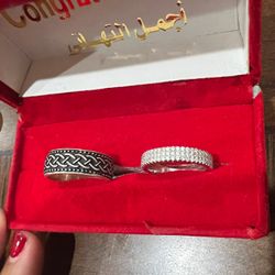 Wedding Bands For Couple Sterling Silver 925