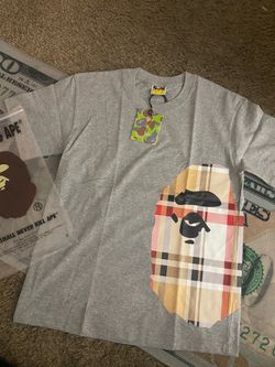 Bape Tee shirt size small- Burberry x Bape