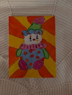 small clown painting