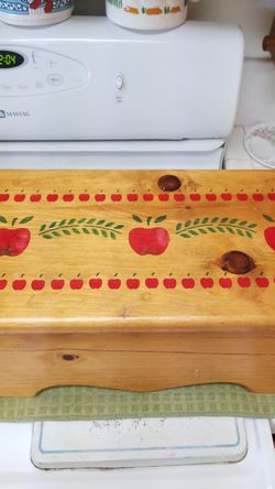 Oak footstool 17x9 8 inches tall