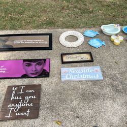 Various Signs Read Description 