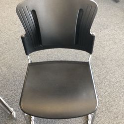Set of Black Office Chairs
