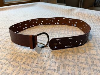 Brown Floral Belt