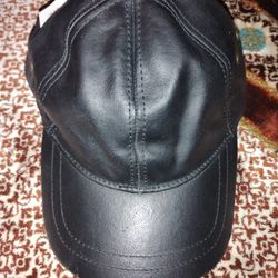 Scala Leather Baseball Cap