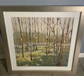 24x24 Glass Framed Layered Wall Art