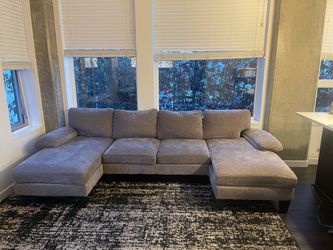 Gray Sectional Couch – $50