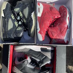 Jordan Retro 3s, 5s, & 6s Retro Shoe Bundle (1:1)