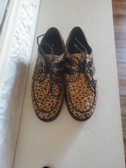 9.5 W Leopard Print  Creepers UK underground 