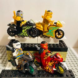 Ninja Motorcycle Club Minifigures | New Custom Compatible LEGO Toys