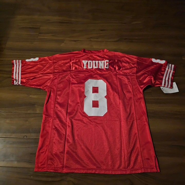 49ers Young Red Jerseys $50ea Firm S M L Xl 2x 3x 
