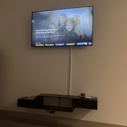 Modern Floating TV Shelf – Black(SHELF ONLY)