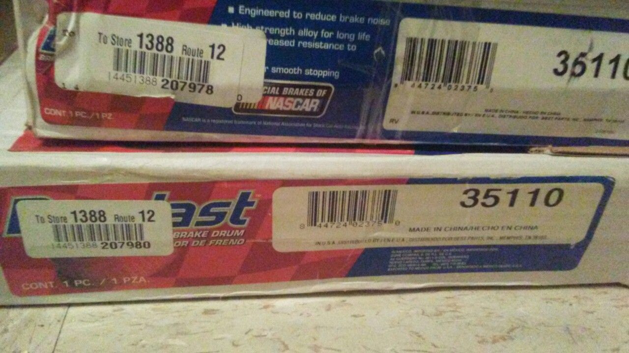 New Brake Drums for 05 lancer es