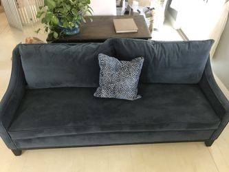 Microfiber blue sofas