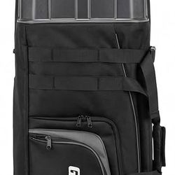 Golf Travel Bag w/ Hard Case ABS Top, Waterproof Club Carrier w/ Wheels & Padding