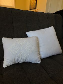 Target White decorative Throw Pillows - Set of 2