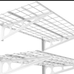2-Pack 2x4ft 24-inch-by-48-inch Wall Shelf Garage Storage Rack Wall Mounted Floating She