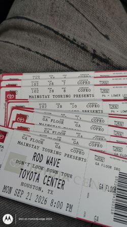 Rod Wave Floor Seats