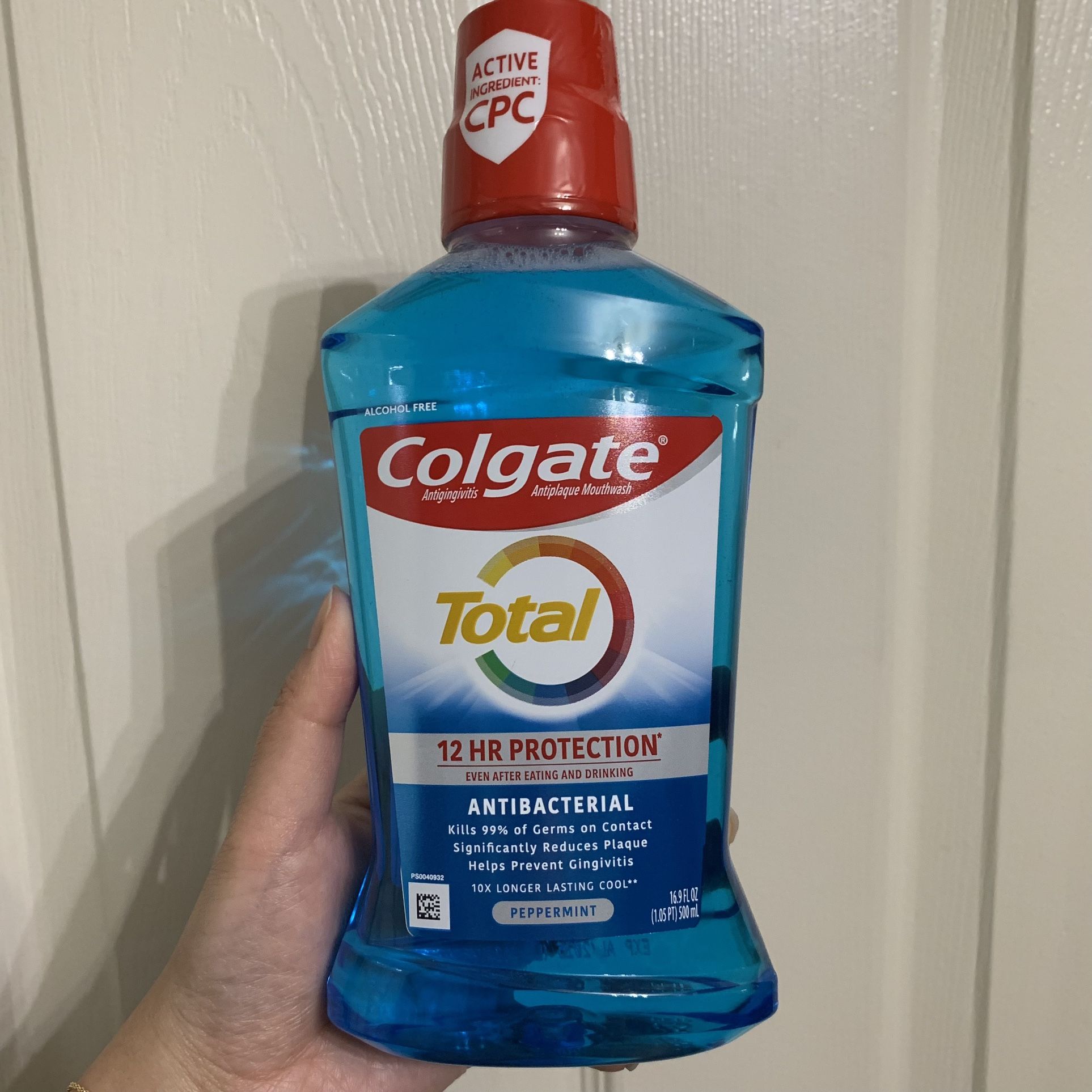 New Colgate Total Advanced 12hr Pro Protection Mouthwash Peppermint Blast Flavor 16.9oz