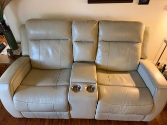 Leather recliner