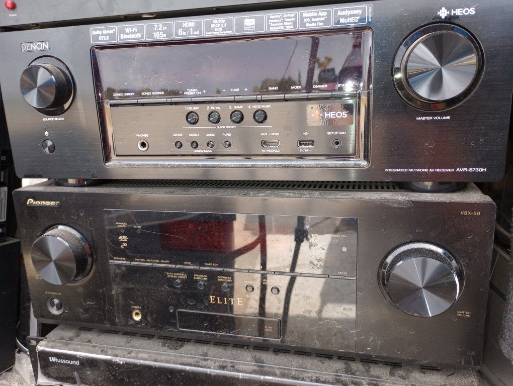 Pioneer And Denon Receiver