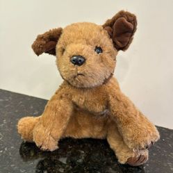Ty Beanie Buddies Chips Brown Puppy Dog Plush 10" 1996 EUC