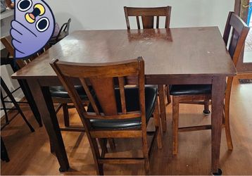 High top table and chairs (4)