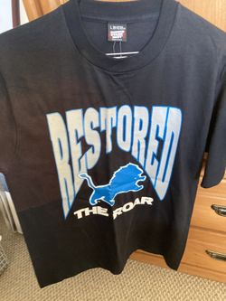 Detroit Lions “ Restored The Roar ” Unique Vintage 1993 Trench Tshirt