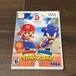 Nintendo Wii “Mario & Sonic At The Olympic Games” Case and Disk With Manual *WORKING*