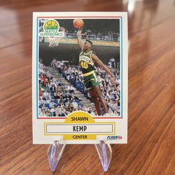 1990 Fleer Shawn Kemp Rookie Card