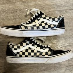 Vans Checkered Skate  Sneaker Black/White  Men’s 9.5  