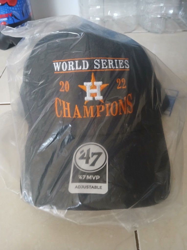 Houston Astros 2022 World Series Champions...still in plastic wrapper