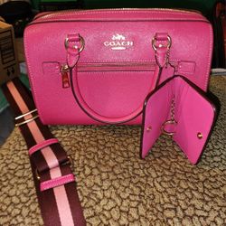 Authentic Coach Purse With Matching Wallet