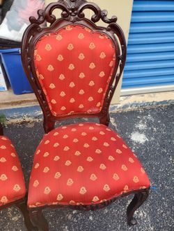 Red Victorian Chairs