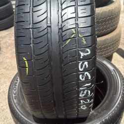 255/45r20 USED TIRES PIRELLI FOR SALE SET OF 2 TIRES $120 WITH INSTALLED CASH PRICE 