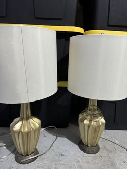 2- Gold Lamps