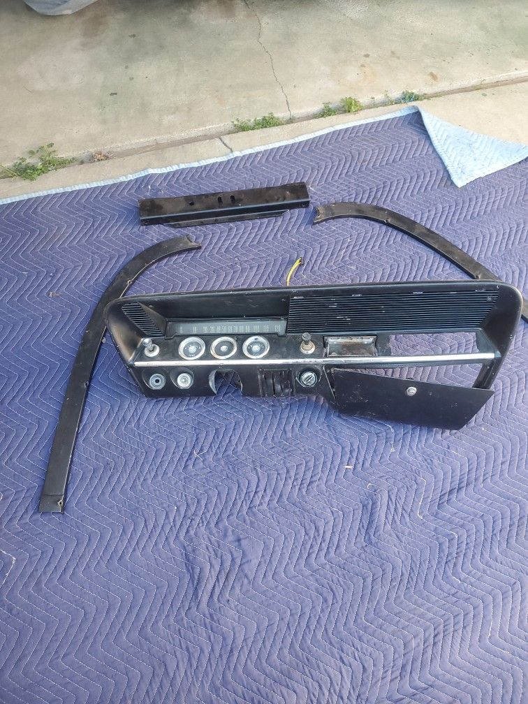 61 Impala Dash Cluster Glove Box Assembly Original Frint Window Lower Molding And Crossmember