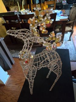 Gold color reindeer