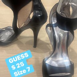 🔶🔺  Women shoes- GUESS (7) Black Pumps heels (Dressy/Evening /any occasions)