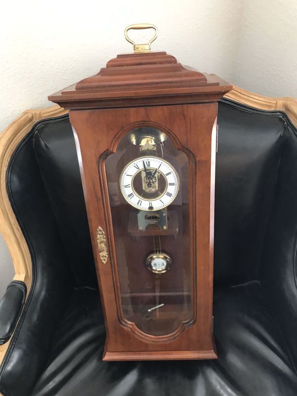 Ethan Allen Mahogany Wall Clock BEST OFFER for Sale in