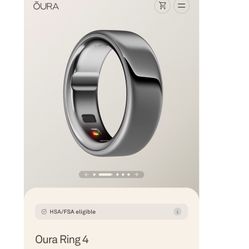 Oura Ring 4 (Size 10-Silver)