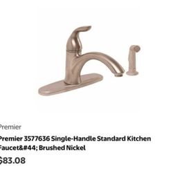 Hi everyone we this facets for sale good quality good for your kitchen only $50dls.  Premier  Single-Handle Standard Kitchen Faucet&#44; Brushe
