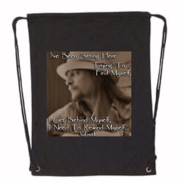 Kid Rock Drawstring Bookbag