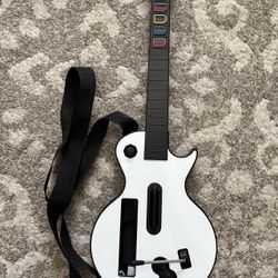 Guitar hero les paul white guitar for wii