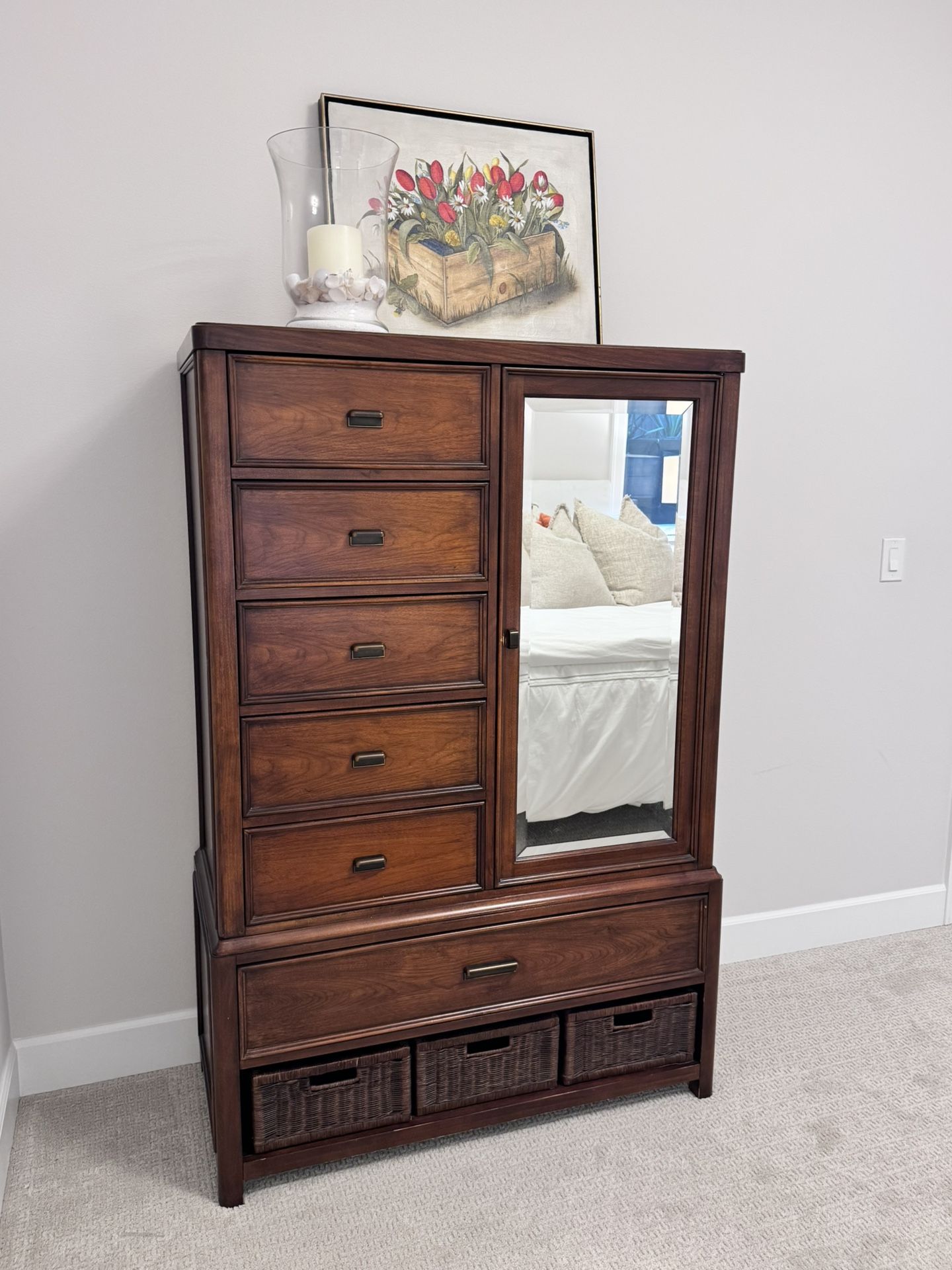 Solid Wood Armoire – Excellent Condition
