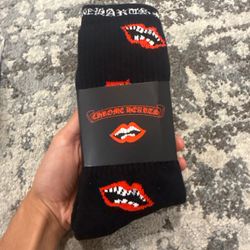 Chrome Heart socks black brand new