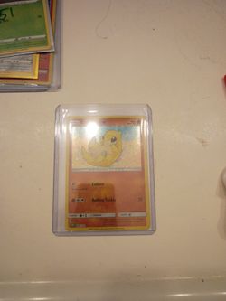 Sandshrew Holo Pokémon Card in Hard Case