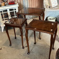 Burton Collection Limited Vintage Nesting Table Set