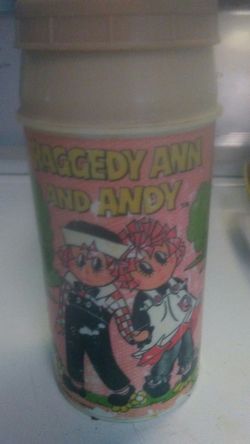 Raggedy Ann and Andy thermos