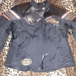XS WOMENS LEATHER HARLEY DAVIDSON RIDING JACKET