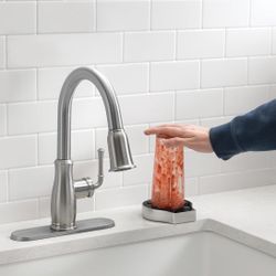 New! Brushed Nickel Glass Rinser Designed for Kitchen Sinks, Ideal for Washing Cups And Bottles, Including Baby Bottles